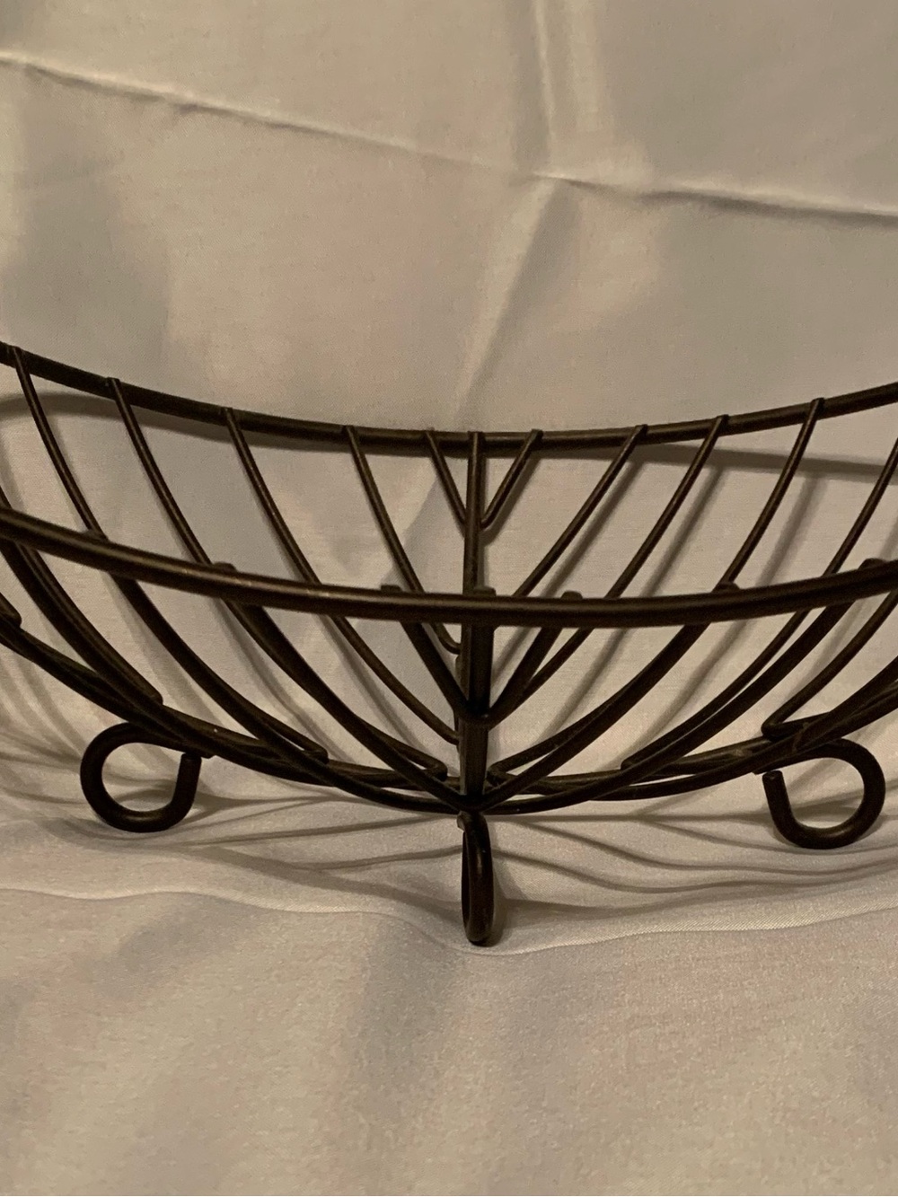 Home Basics Bronze Metal Fruit Bowl